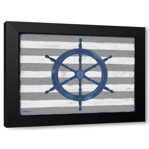 Sunny Nautical III Black Modern Wood Framed Art Print with Double Matting by Brent, Paul