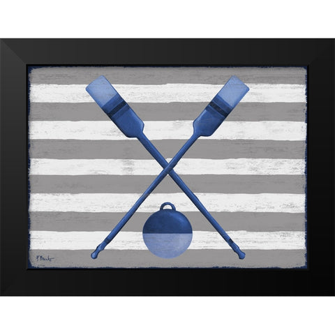 Sunny Nautical IV Black Modern Wood Framed Art Print by Brent, Paul