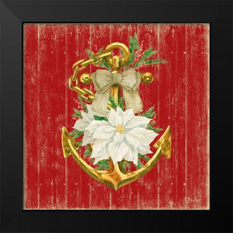 Nautical Holiday I - Red Black Modern Wood Framed Art Print by Brent, Paul