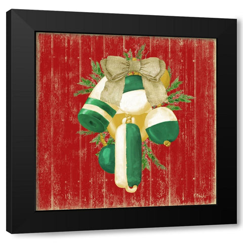 Nautical Holiday II - Red Black Modern Wood Framed Art Print by Brent, Paul