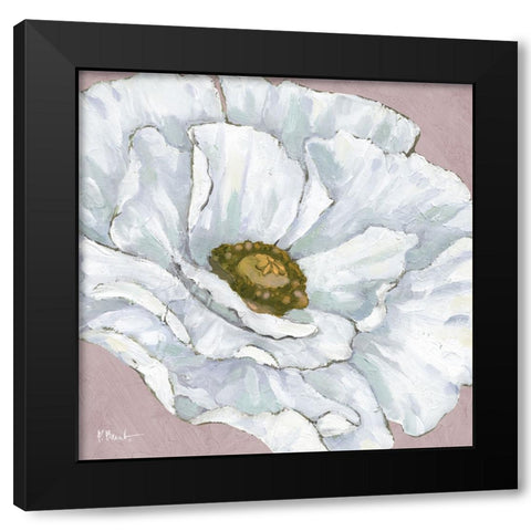 Floral Bloom II - Pink Black Modern Wood Framed Art Print by Brent, Paul