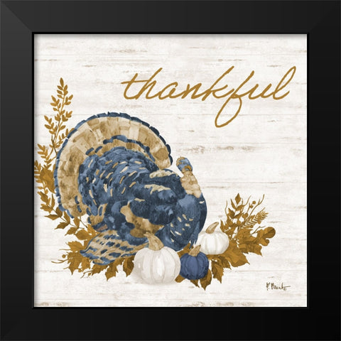 Plymouth Rock I - Navy Black Modern Wood Framed Art Print by Brent, Paul