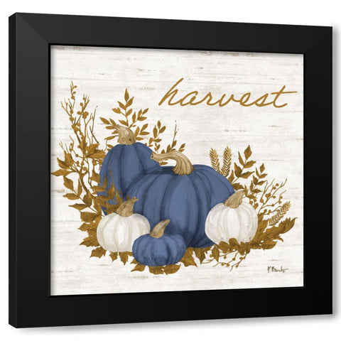 Plymouth Rock III - Navy Black Modern Wood Framed Art Print with Double Matting by Brent, Paul