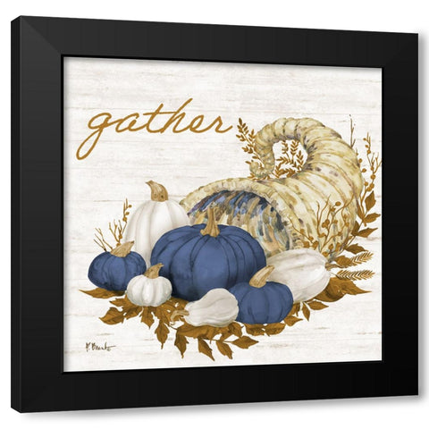 Plymouth Rock IV - Navy Black Modern Wood Framed Art Print by Brent, Paul