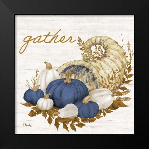 Plymouth Rock IV - Navy Black Modern Wood Framed Art Print by Brent, Paul