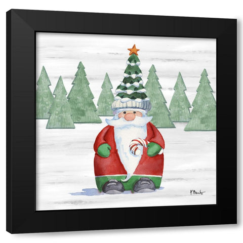 Gnome Town II Black Modern Wood Framed Art Print with Double Matting by Brent, Paul