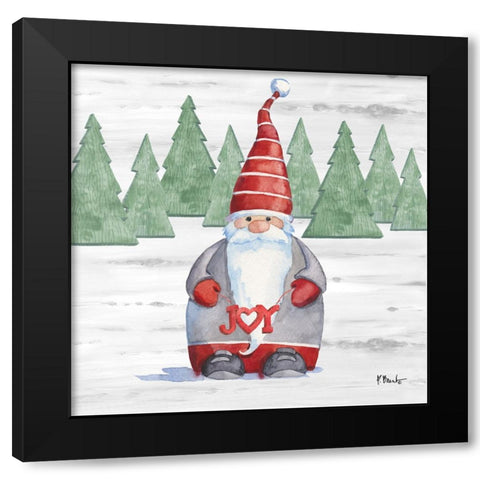Gnome Town IV Black Modern Wood Framed Art Print by Brent, Paul