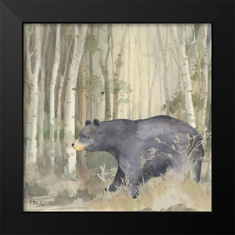 Birch Forest IV Black Modern Wood Framed Art Print by Brent, Paul