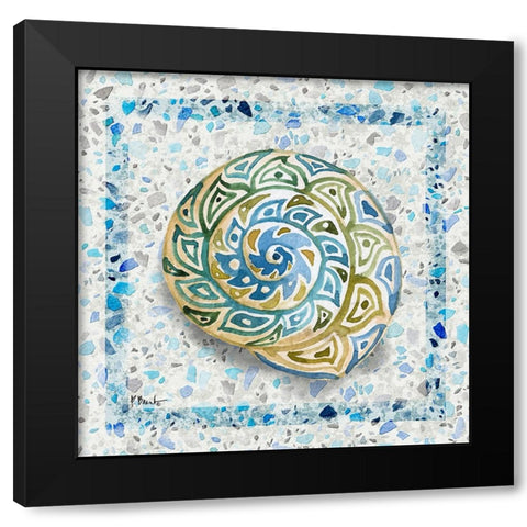 Embellished Shells I Black Modern Wood Framed Art Print by Brent, Paul