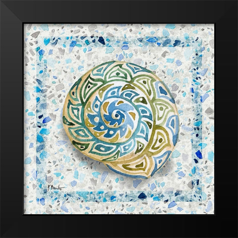 Embellished Shells I Black Modern Wood Framed Art Print by Brent, Paul