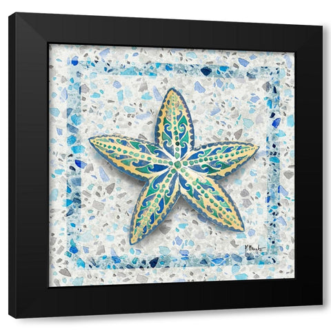 Embellished Shells II Black Modern Wood Framed Art Print with Double Matting by Brent, Paul