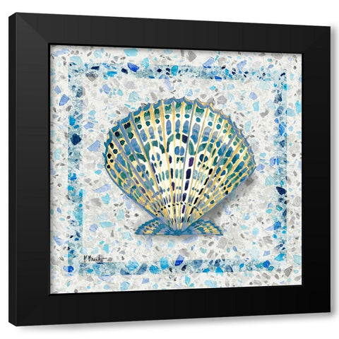Embellished Shells III Black Modern Wood Framed Art Print by Brent, Paul