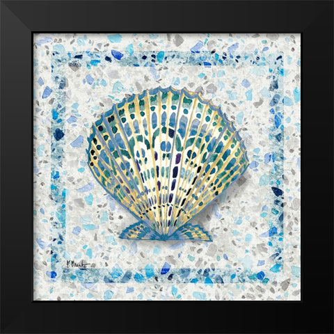 Embellished Shells III Black Modern Wood Framed Art Print by Brent, Paul