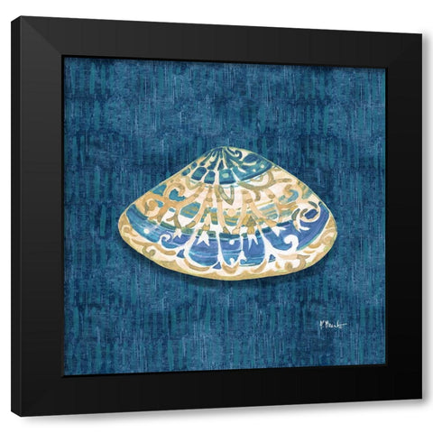 Embellished Shells IV - Blue Black Modern Wood Framed Art Print by Brent, Paul