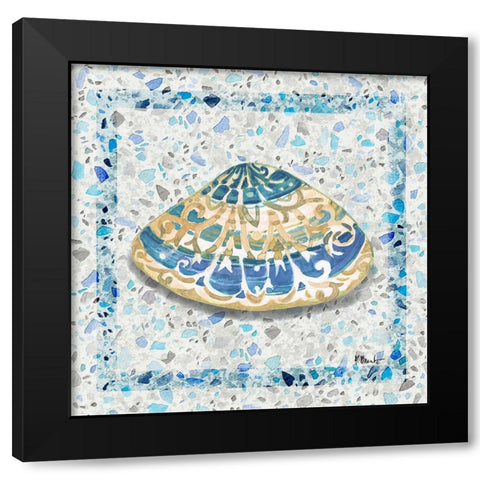 Embellished Shells IV Black Modern Wood Framed Art Print with Double Matting by Brent, Paul