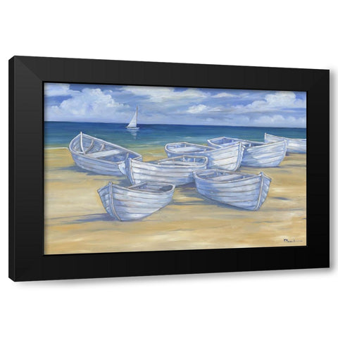 Blanco Beach III Black Modern Wood Framed Art Print with Double Matting by Brent, Paul