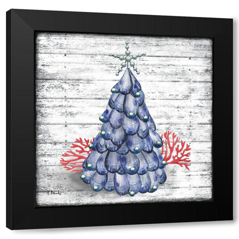Mussel Tree Black Modern Wood Framed Art Print with Double Matting by Brent, Paul