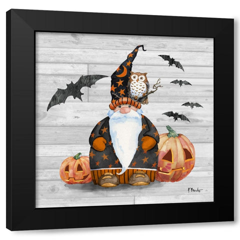 Halloween Gnome II Black Modern Wood Framed Art Print with Double Matting by Brent, Paul