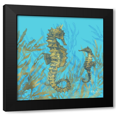Cedar Key Sealife I Black Modern Wood Framed Art Print by Brent, Paul