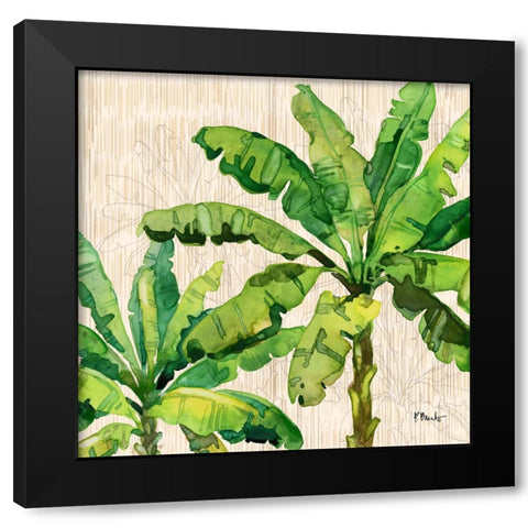Hilo Palms IV Black Modern Wood Framed Art Print with Double Matting by Brent, Paul