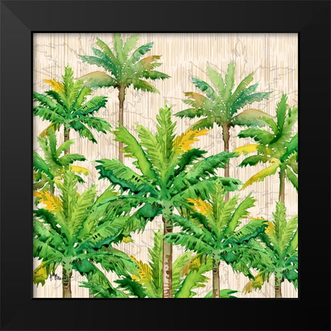 Hilo Palms V Black Modern Wood Framed Art Print by Brent, Paul