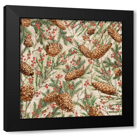 Frosted Forest Toss - Classic Black Modern Wood Framed Art Print with Double Matting by Brent, Paul