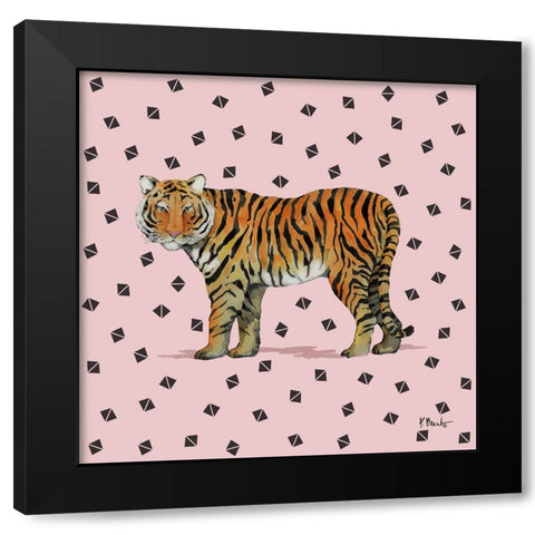 Serengeti Tiger IV Black Modern Wood Framed Art Print by Brent, Paul
