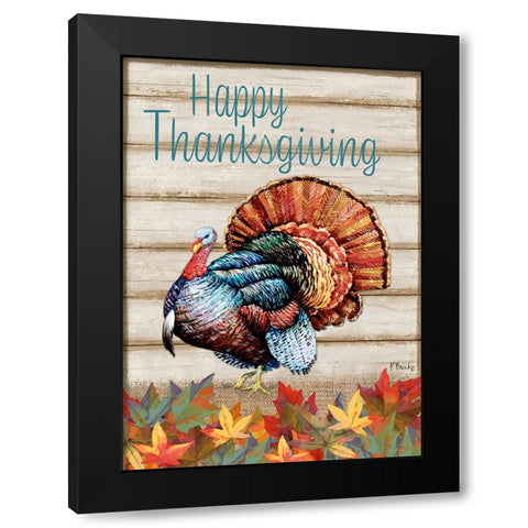 Thanksgiving Foliage - Wood Black Modern Wood Framed Art Print by Brent, Paul