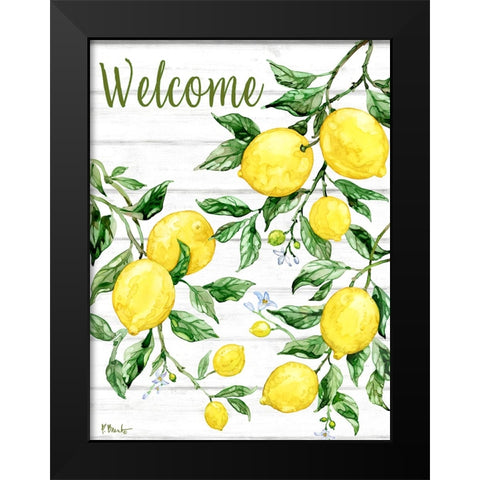 Sicilian Lemons Vertical Black Modern Wood Framed Art Print by Brent, Paul