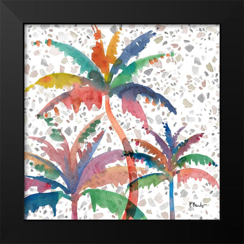 Dorado Palms III Black Modern Wood Framed Art Print by Brent, Paul