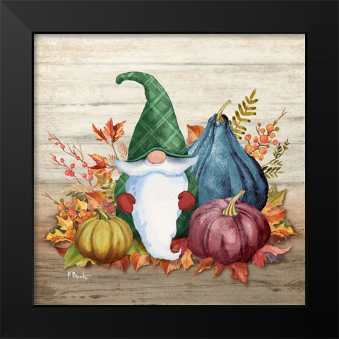 Autumn Gnome II Black Modern Wood Framed Art Print by Brent, Paul