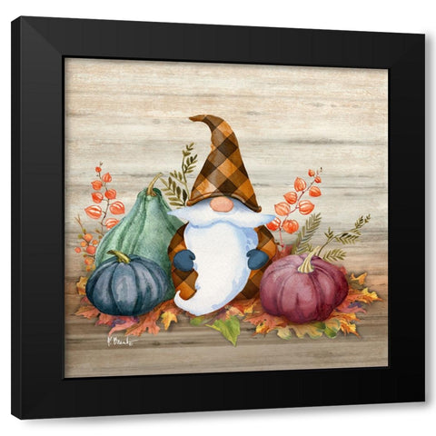 Autumn Gnome III Black Modern Wood Framed Art Print by Brent, Paul