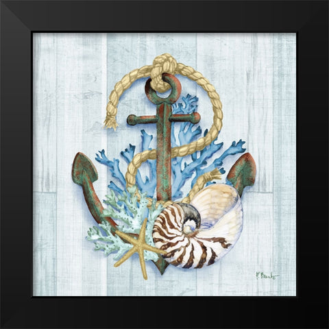 Coral Dive II Black Modern Wood Framed Art Print by Brent, Paul