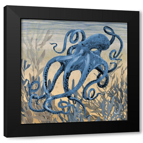Tonga Sealife II - Sunset Black Modern Wood Framed Art Print with Double Matting by Brent, Paul