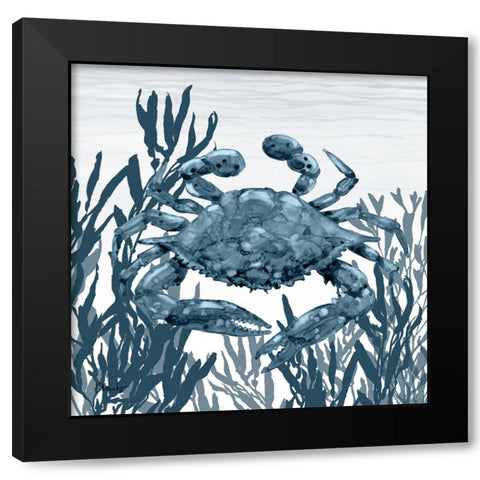 Tonga Sealife III - Indigo Black Modern Wood Framed Art Print by Brent, Paul