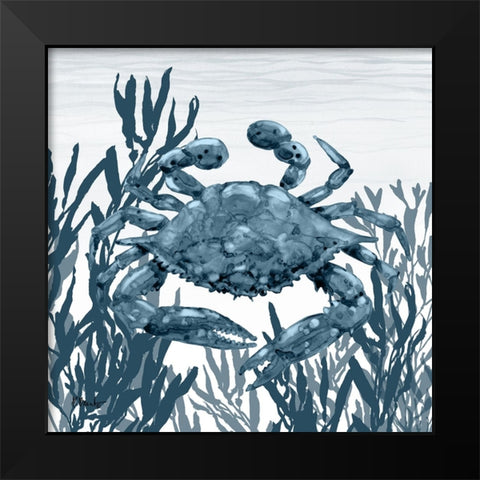 Tonga Sealife III - Indigo Black Modern Wood Framed Art Print by Brent, Paul