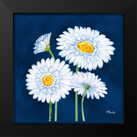 Helena Daisies II Black Modern Wood Framed Art Print by Brent, Paul