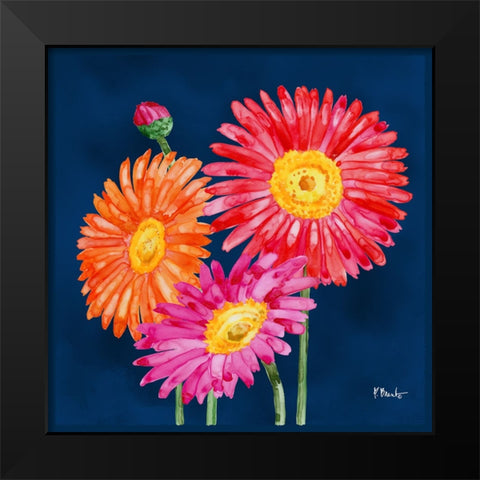 Helena Daisies IV Black Modern Wood Framed Art Print by Brent, Paul