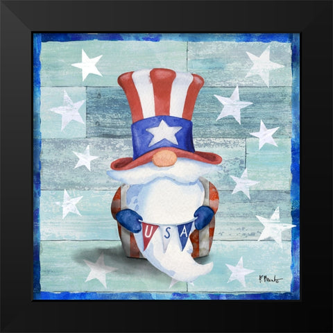 Freedom Gnome II Black Modern Wood Framed Art Print by Brent, Paul