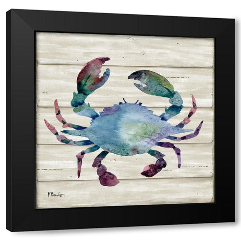 Crab Deck IV Black Modern Wood Framed Art Print by Brent, Paul