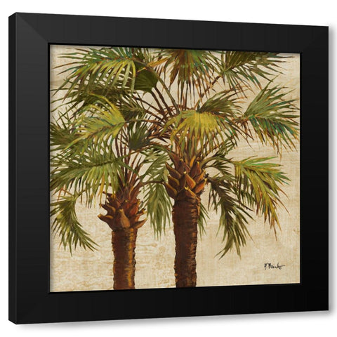 Woodside Palms II Black Modern Wood Framed Art Print by Brent, Paul