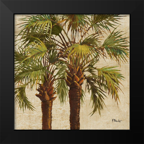 Woodside Palms II Black Modern Wood Framed Art Print by Brent, Paul