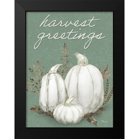 Sage Heirloom Vertical Black Modern Wood Framed Art Print by Brent, Paul