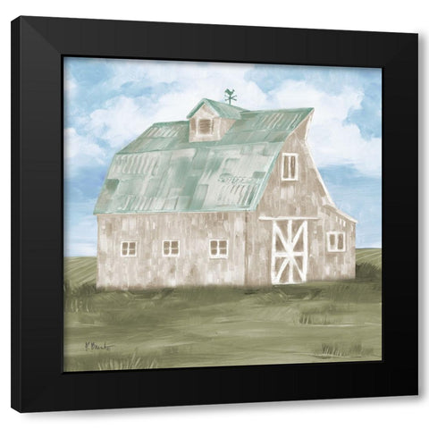 Patina Barn I Black Modern Wood Framed Art Print by Brent, Paul