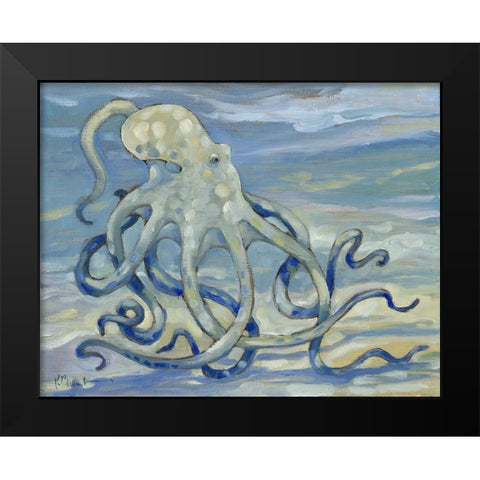 East Point Octopus Black Modern Wood Framed Art Print by Brent, Paul
