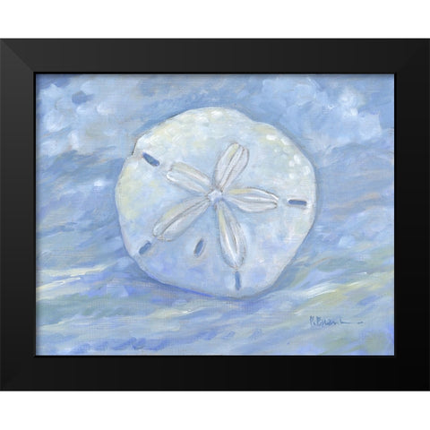 Impressions of Shells I - Sand Dollar Black Modern Wood Framed Art Print by Brent, Paul