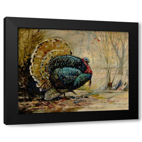 Gleaning Autumn - Turkey Black Modern Wood Framed Art Print with Double Matting by Brent, Paul