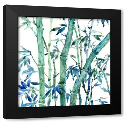 Bamboo Grove II Black Modern Wood Framed Art Print with Double Matting by Brent, Paul