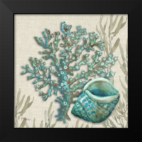 Crescent Beach Shells III Black Modern Wood Framed Art Print by Brent, Paul