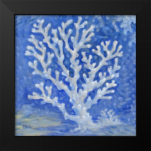 Impressions of Coral I Black Modern Wood Framed Art Print by Brent, Paul
